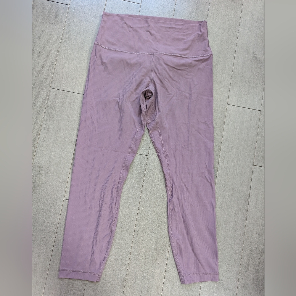 Lululemon Align Ribbed Legging Purple Ash Size 10 - Picture 4 of 12
